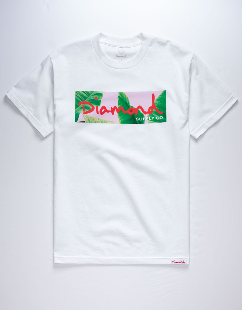 DIAMOND SUPPLY CO. Palms Box Logo Mens T-Shirt image number 0