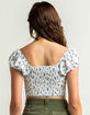 TIMING Floral Cinched Womens Top image number 3