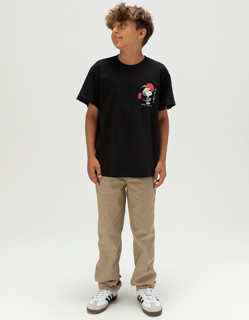 RIOT SOCIETY x Peanuts Samurai Boys Tee - BLACK | Tillys