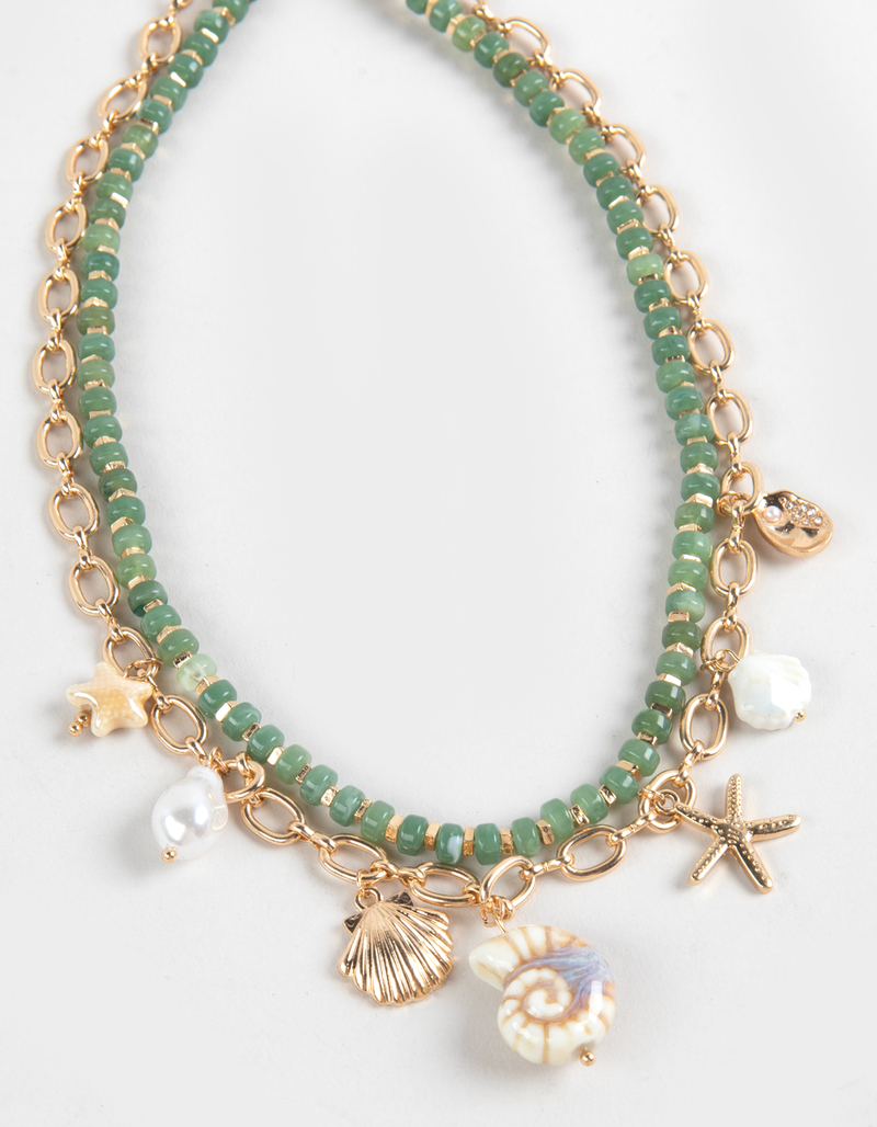 FULL TILT Layered Multi Shell/Beaded Necklace image number 1