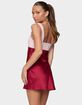 EDIKTED Contrast Satin Effect Mini Dress image number 3
