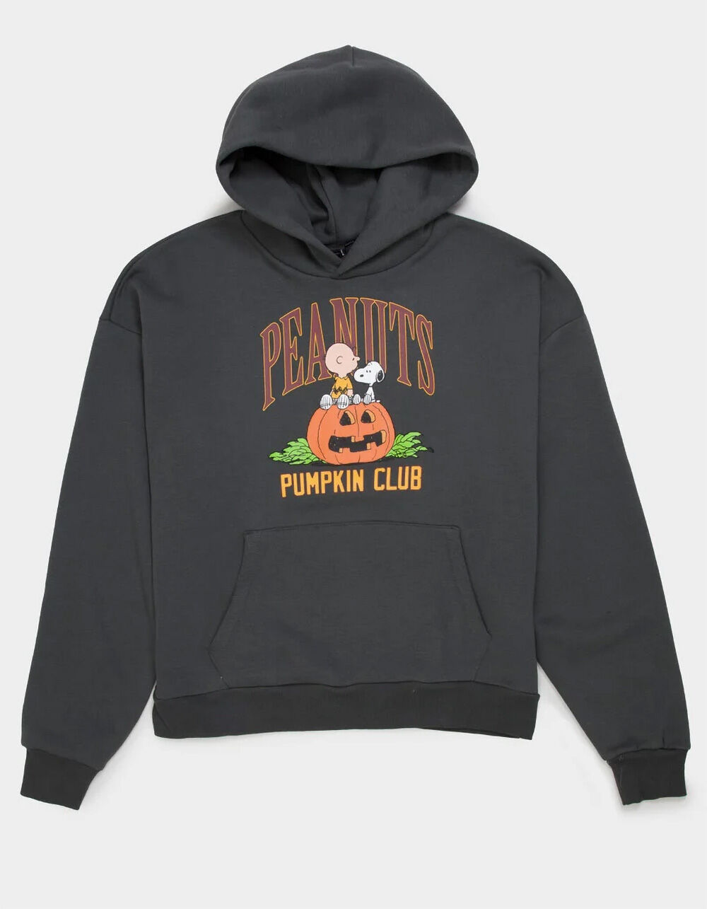 RSQ x Peanuts Pumpkin Club Mens Oversized Hoodie - DARK GRAY | Tillys