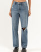 RSQ Womens High Rise Straight Leg Jeans image number 6