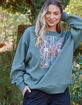 VANS Gem N Eyes Womens Oversized Crewneck Sweatshirt image number 5
