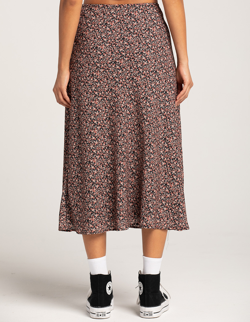 RSQ Womens Low Rise Ditsy Midi Skirt image number 3