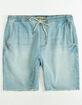 CRASH Denim Mens Jogger Shorts image number 1