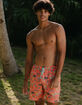 BLUE CROWN Tropic Tourist Mens 7" Swim Shorts image number 1