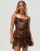 WEST OF MELROSE Flocked Tier Womens Dress image number 1