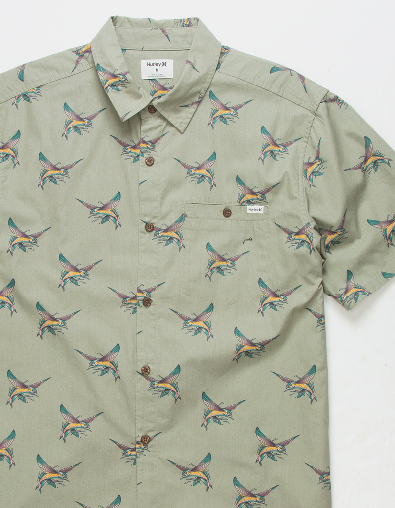 HURLEY Wind And Sea Mens Button Up Shirt image number 1