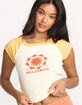 BILLABONG Beach Club Babe Womens Fitted Raglan Tee image number 2