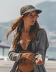 HEMLOCK HAT CO. Capri Straw Visor image number 2