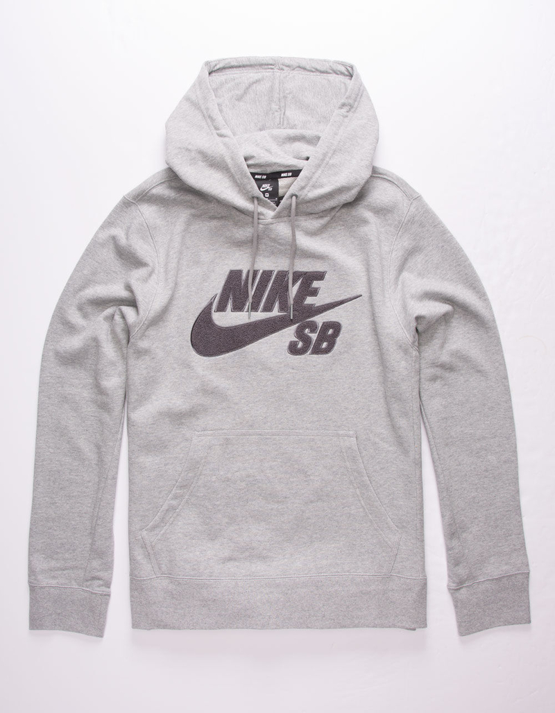 NIKE SB Seasonal Gray Mens Hoodie image number 0