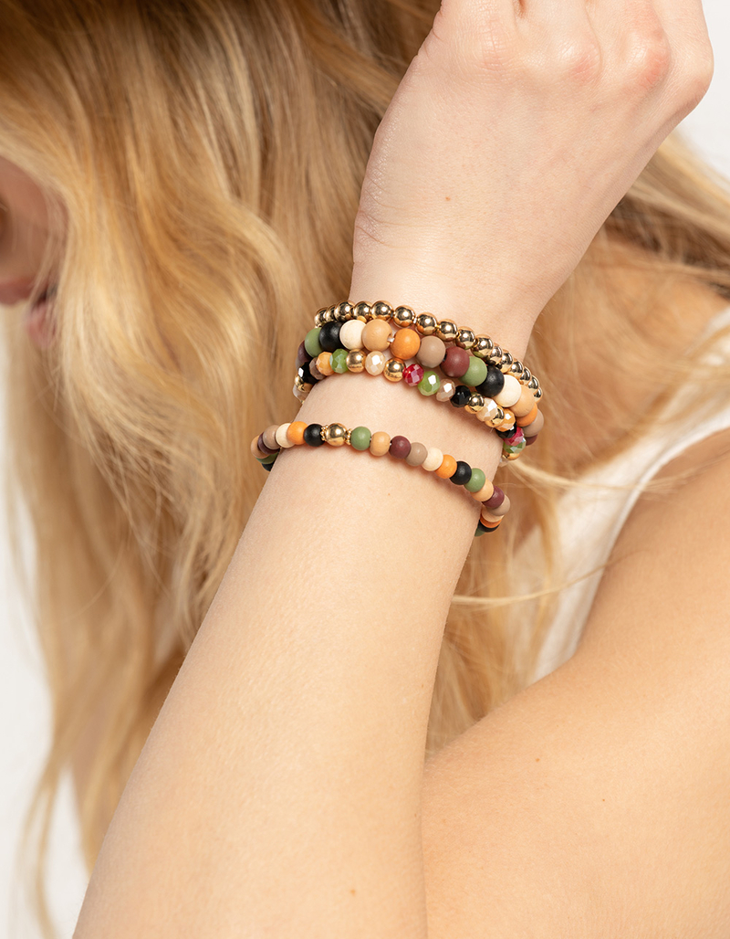 FULL TILT Wood Glass Metal Bracelet image number 2