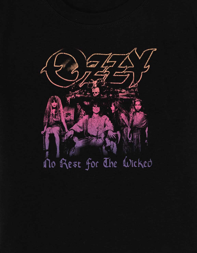 OZZY OSBOURNE No Rest For The Wicked Womens Baby Tee image number 1