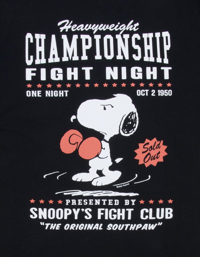 RIOT SOCIETY x Peanuts Fight Club Mens Tee image number 2