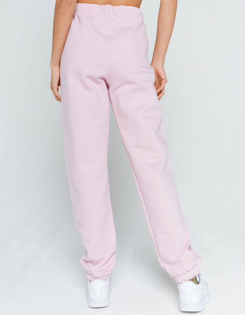 CHAMPION Boyfriend Reverse Weave Womens Light Pink Sweatpants image number 3
