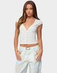 EDIKTED Alza Button Up Top image number 1
