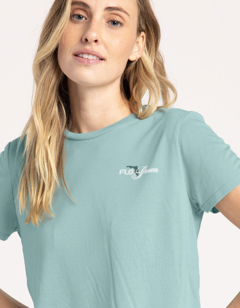 FLO GROWN GR8 ST8 Womens Crop Tee image number 1