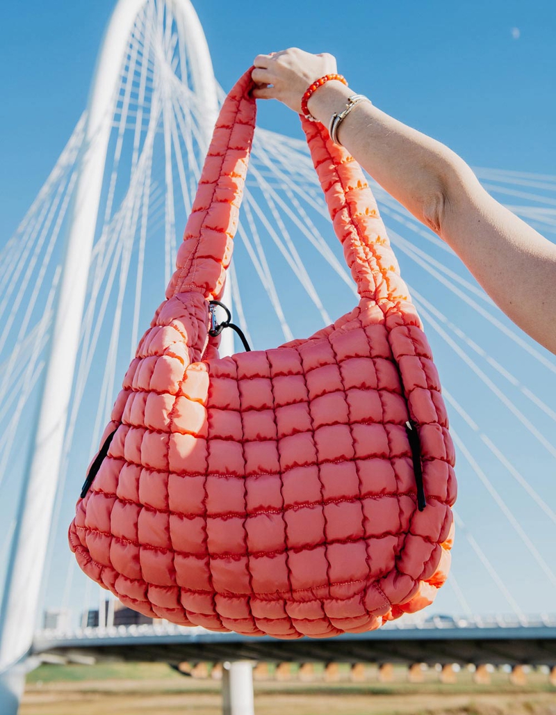 KATYDID Oversized Quilted Hobo Tote Bag image number 1
