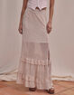 WEST OF MELROSE Ditsy Tiered Womens Maxi Skirt image number 2