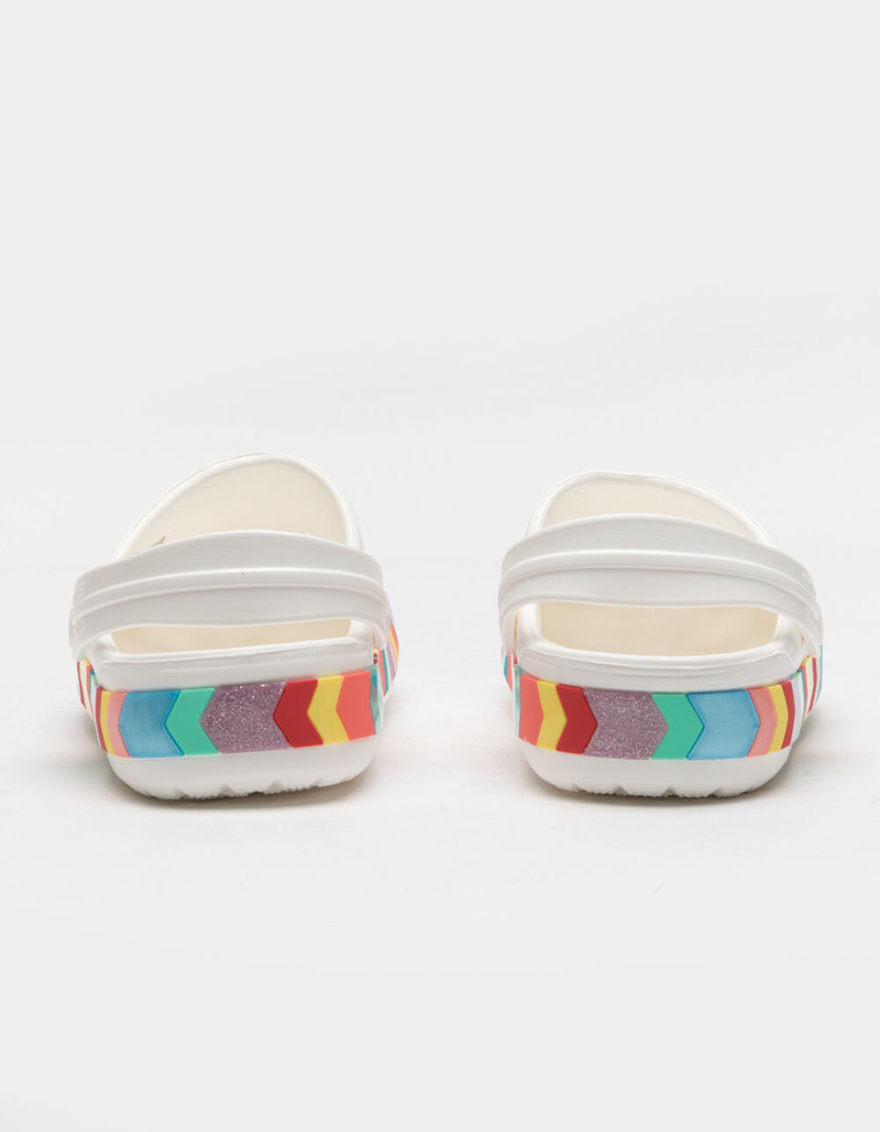 CROCS Crocband Chevron Beaded Girls Clogs image number 3