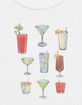 DRINKS Grid Womens Baby Tee image number 2