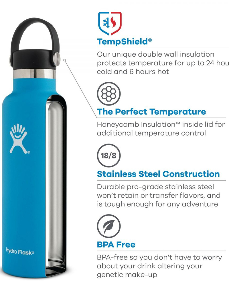 HYDRO FLASK 21 oz Standard Mouth Water Bottle image number 2