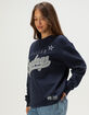 DALLAS COWBOYS Script Womens Crewneck Sweatshirt image number 3