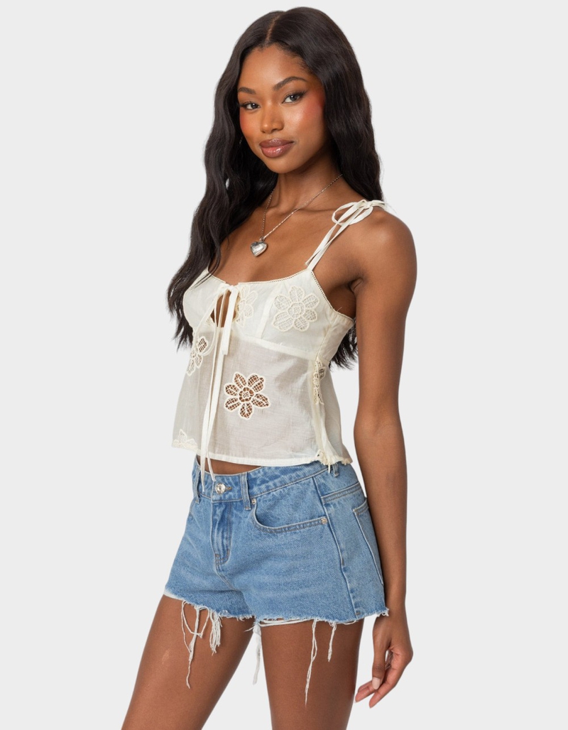 EDIKTED Airy Embroidered Top image number 2