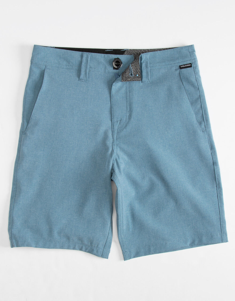 VOLCOM Frickin Static Boys Light Blue Hybrid Shorts image number 0