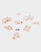 FULL TILT 9 Pack Beach Shell Starfish Earrings image number 1