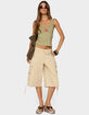 EDIKTED Avelisse Cotton Cargo Bermuda Shorts image number 5