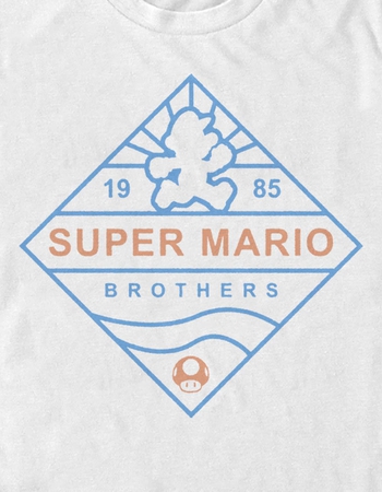 NINTENDO Super Mario Bros Outline Unisex Tee Alternative Image