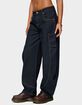 EDIKTED Aden Contrast Stitch Barrel Jeans image number 2