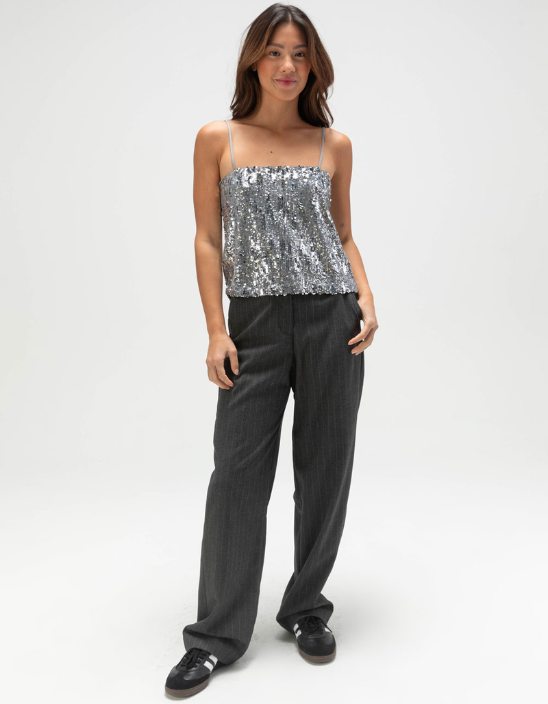 JJXX Tara Womens Sleeveless Sequin Top image number 1