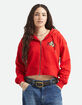 BRIXTON Trophy Horse Womens Cropped Zip-Up Hoodie image number 3