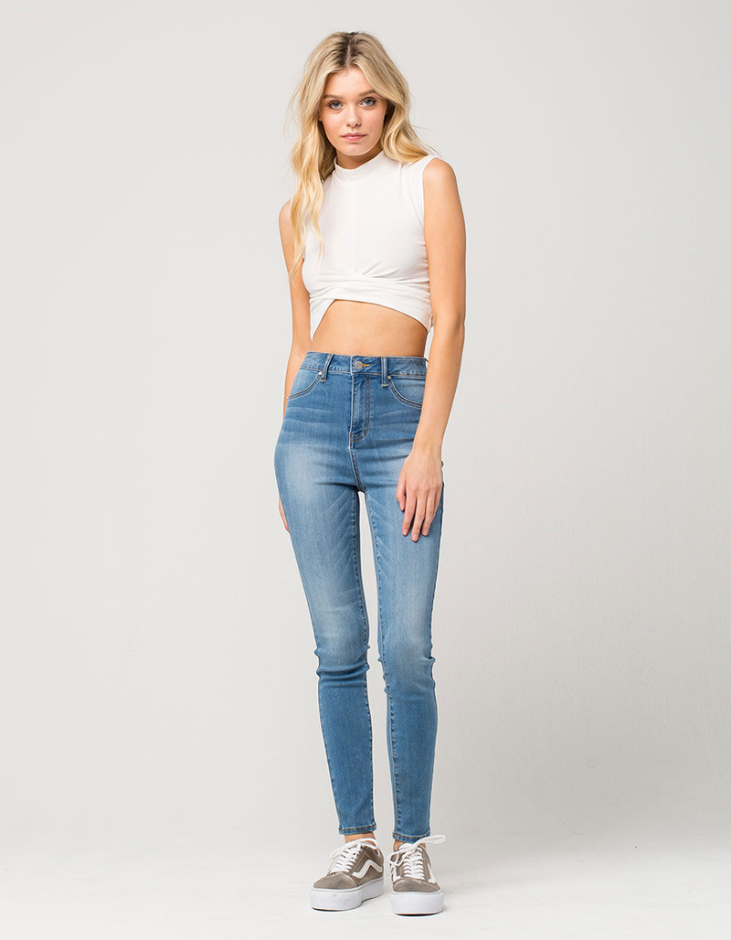 RSQ L.A. Super High Waisted Womens Skinny Jeans image number 1