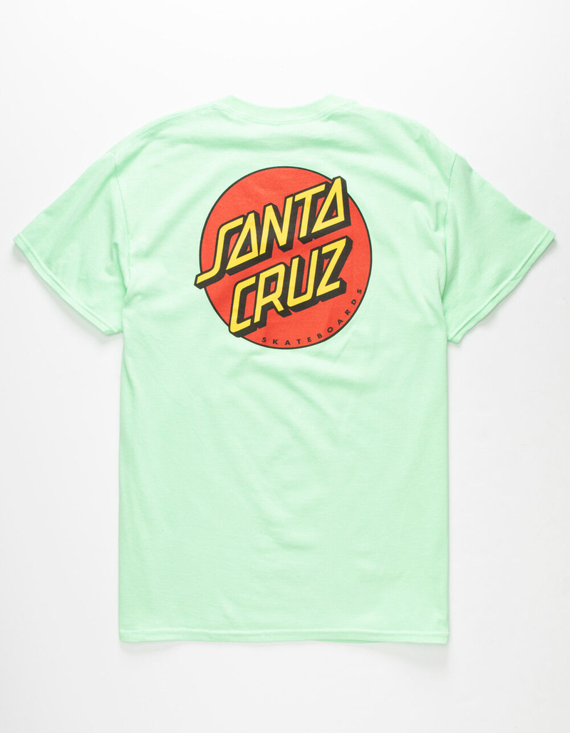 SANTA CRUZ Classic Dot Mens Mint T-Shirt image number 1