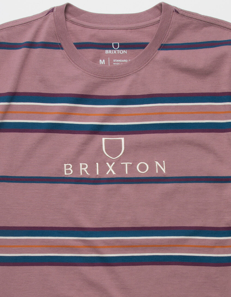 BRIXTON Hilt Alpha Mens Purple Combo T-Shirt image number 1