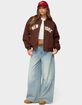 EDIKTED Big Apple Oversized Bomber Jacket image number 4