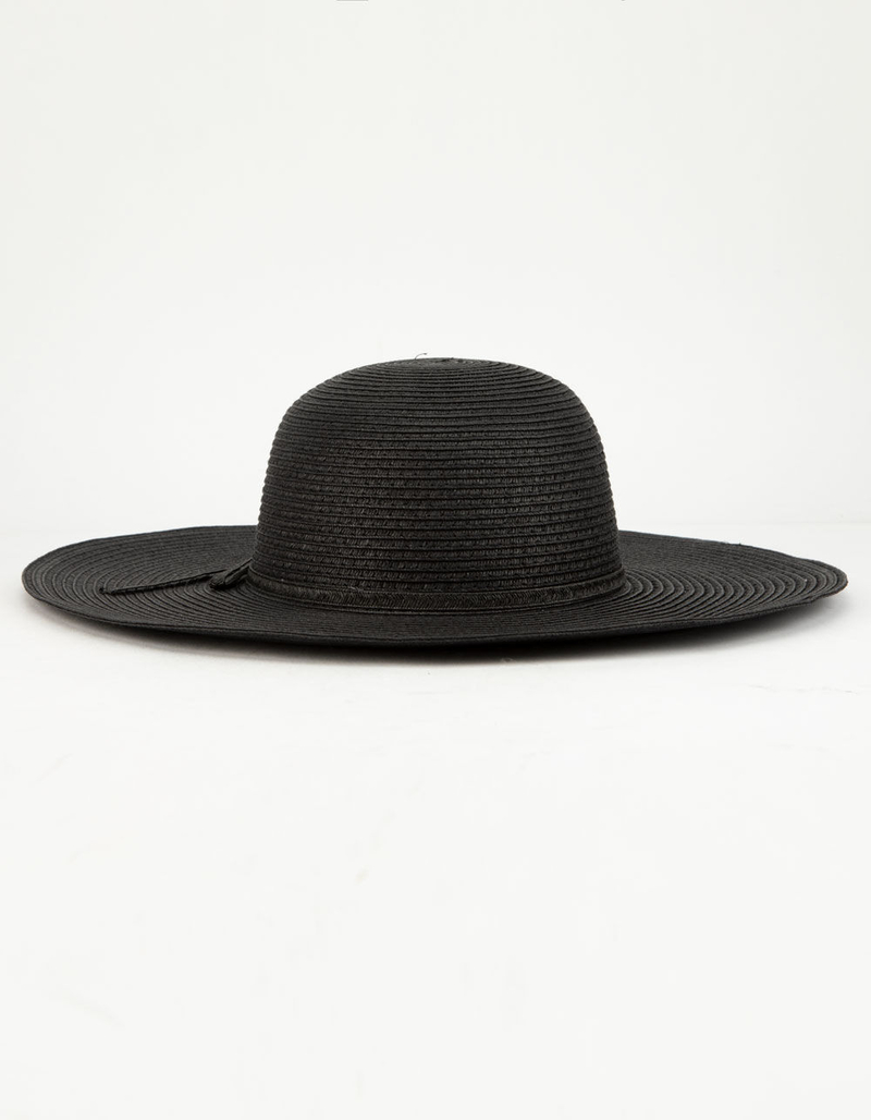 Classic Floppy Black Womens Hat image number 0