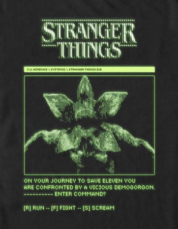 STRANGER THINGS Demogorgon Game Journey Unisex Tee Alternative Image