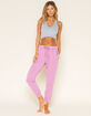 FREE PEOPLE Work It Out Womens Pink Joggers image number 1