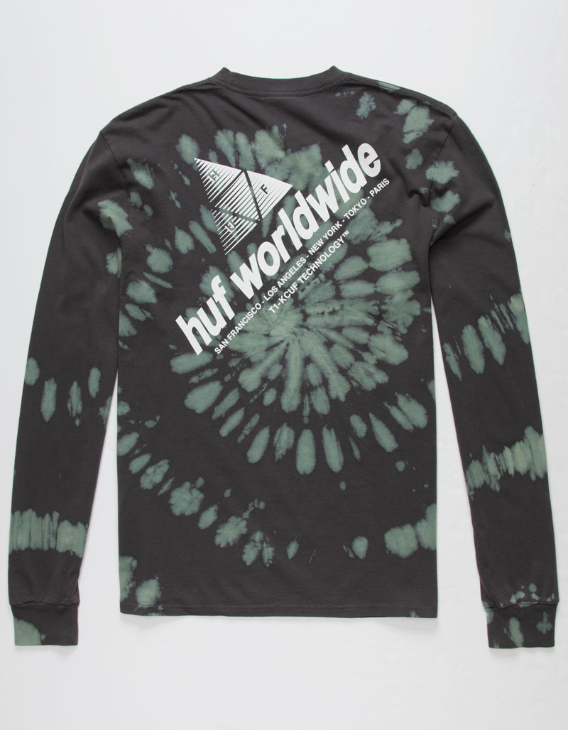 HUF Peak Slant Tie Dye Mens T-Shirt image number 0