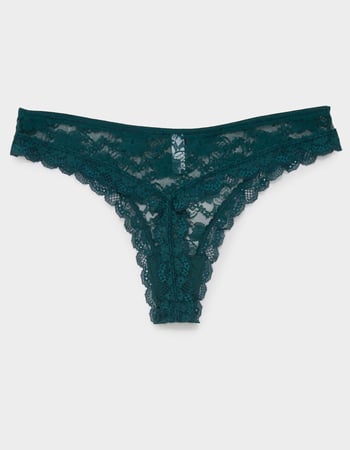 FULL TILT Allover Lace Thong Alternative Image