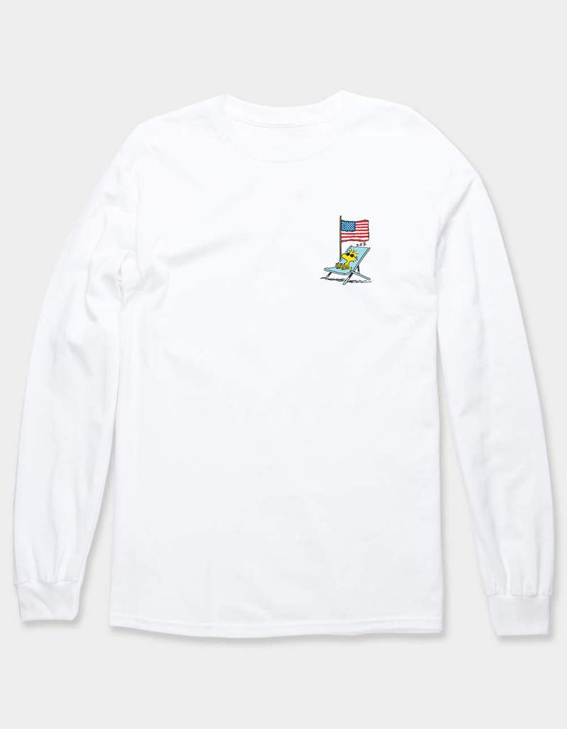 PEANUTS Woodstock America Flag Unisex Long Sleeve Tee image number 0