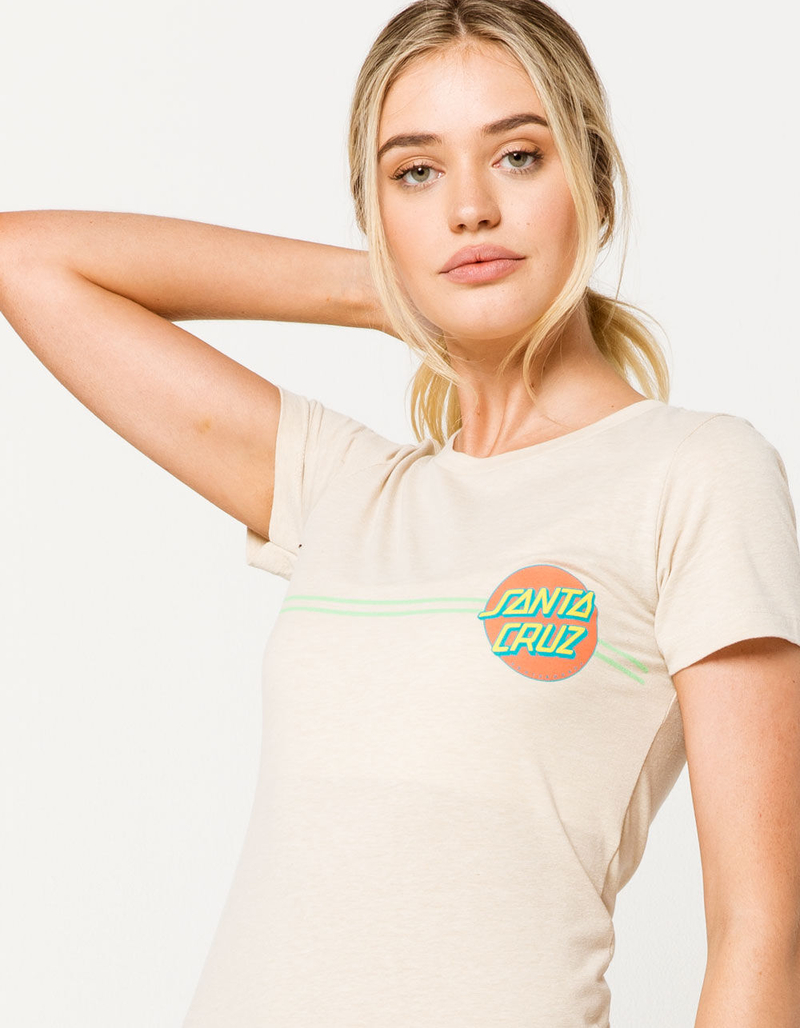 SANTA CRUZ Other Dot Cream Womens Tee image number 1