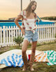 RSQ Womens Mid Rise Vintage Shorts image number 1