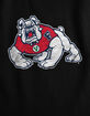 FRESNO STATE UNIVERSITY Distressed Primary Logo Womens Cropped Tank Top image number 3