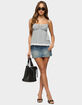 EDIKTED Jorja Lacey Babydoll Henley Top image number 5